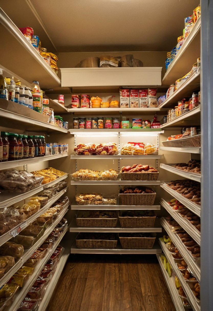 A family pantry should have zones for weekly groceries, holiday overflow, cooking, breakfast, and kids’ snacks editorial visual