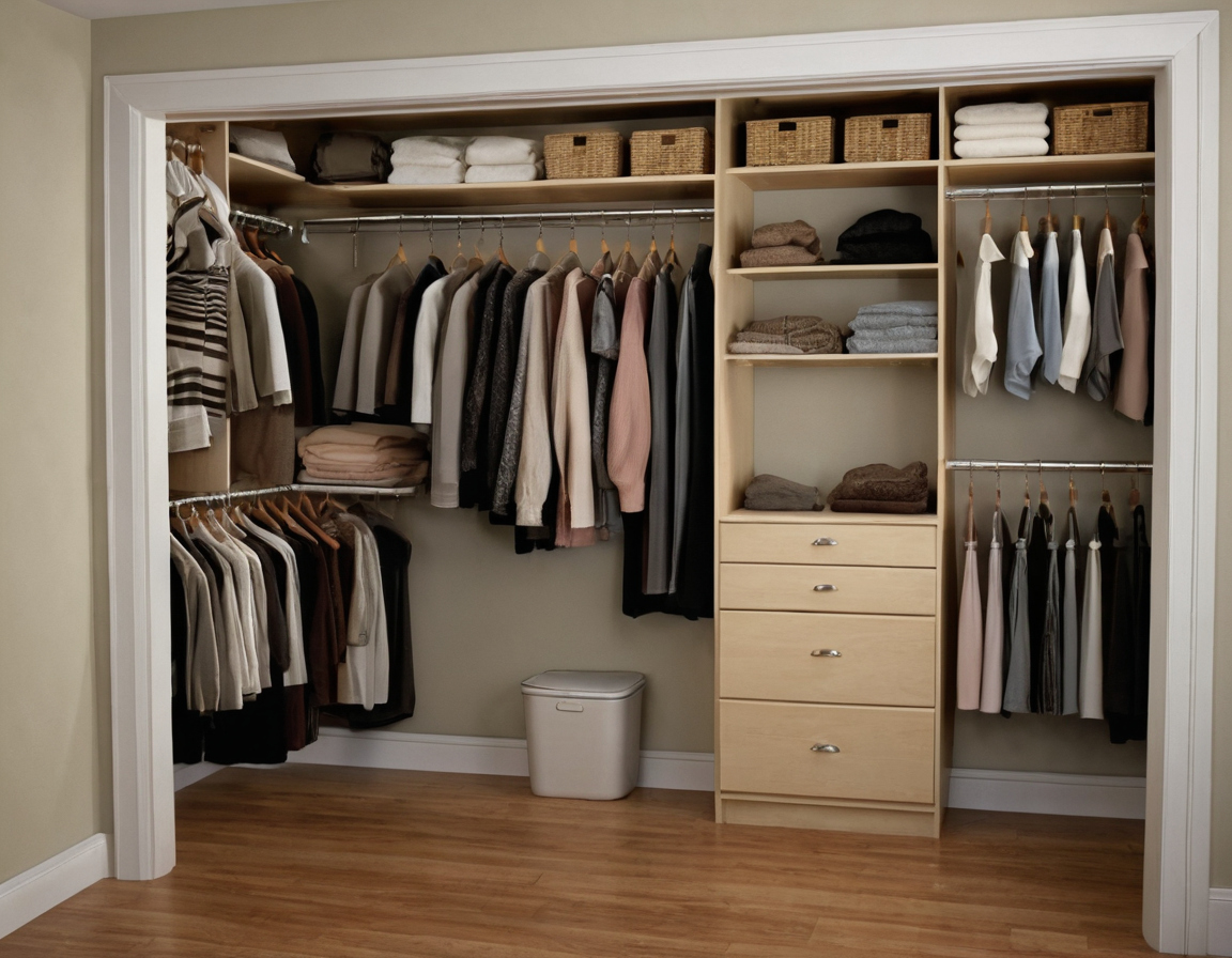 Practical visual for A staged closet reset tests the organization plan before permanent upgrades
